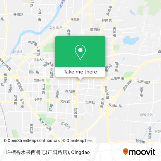 许榴香水果西餐吧(正阳路店) map