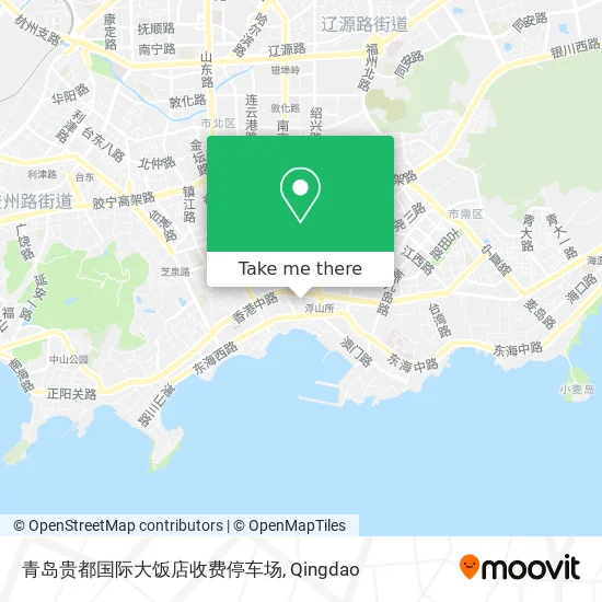 青岛贵都国际大饭店收费停车场 map