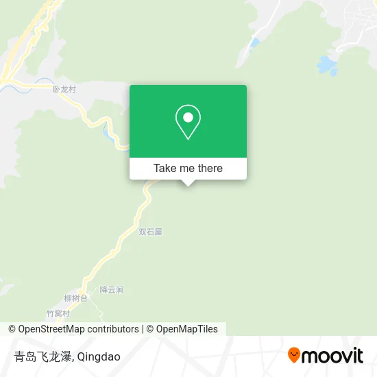 青岛飞龙瀑 map