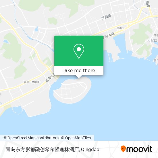 青岛东方影都融创希尔顿逸林酒店 map