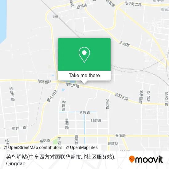 菜鸟驿站(中车四方对面联华超市北社区服务站) map