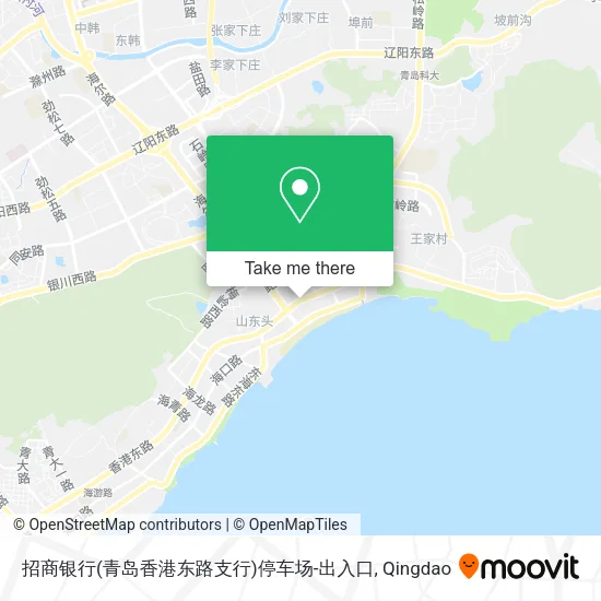招商银行(青岛香港东路支行)停车场-出入口 map