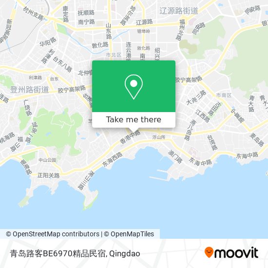 青岛路客BE6970精品民宿 map