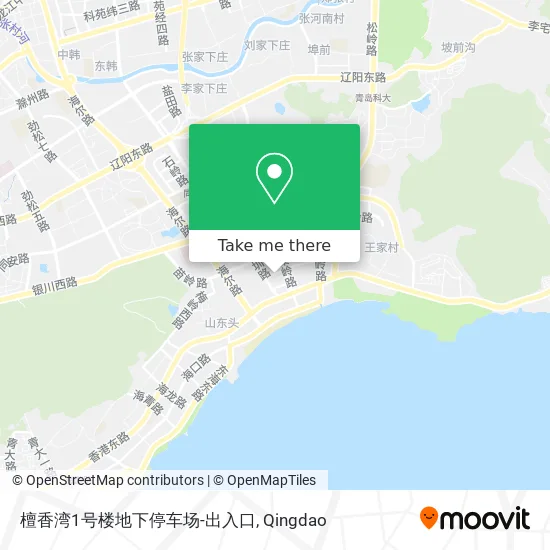 檀香湾1号楼地下停车场-出入口 map