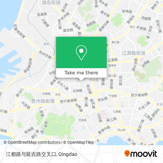 江都路与延吉路交叉口 map