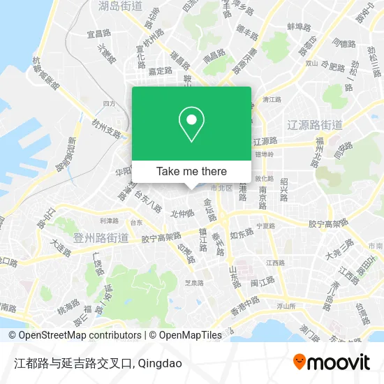 江都路与延吉路交叉口 map