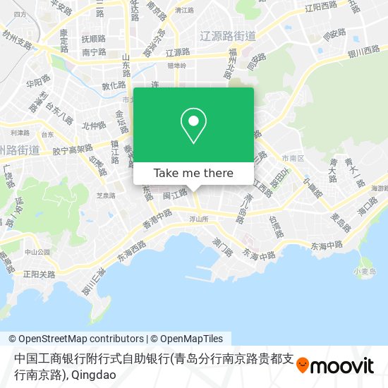 中国工商银行附行式自助银行(青岛分行南京路贵都支行南京路) map