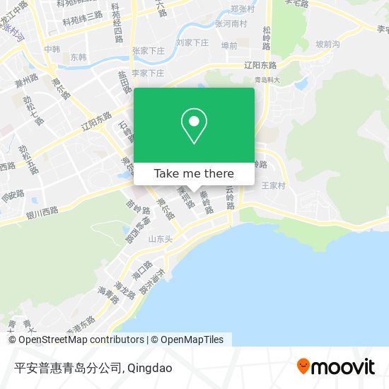 平安普惠青岛分公司 map