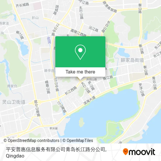 平安普惠信息服务有限公司青岛长江路分公司 map