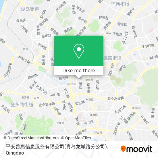 平安普惠信息服务有限公司(青岛龙城路分公司) map