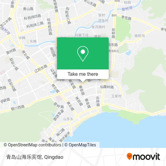 青岛山海乐宾馆 map