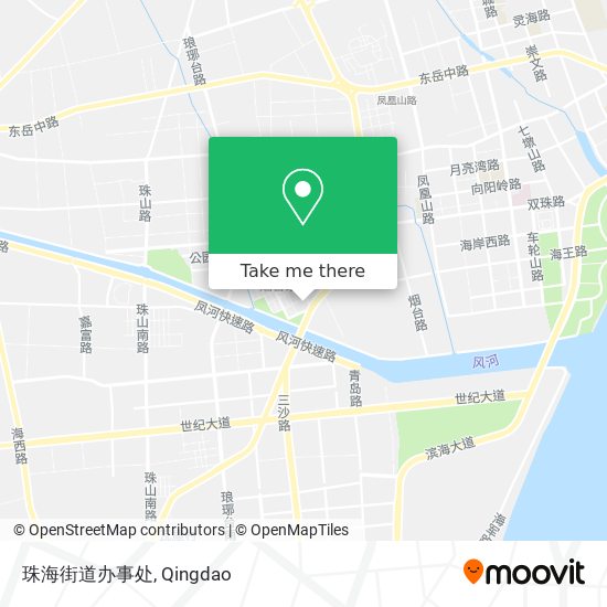珠海街道办事处 map