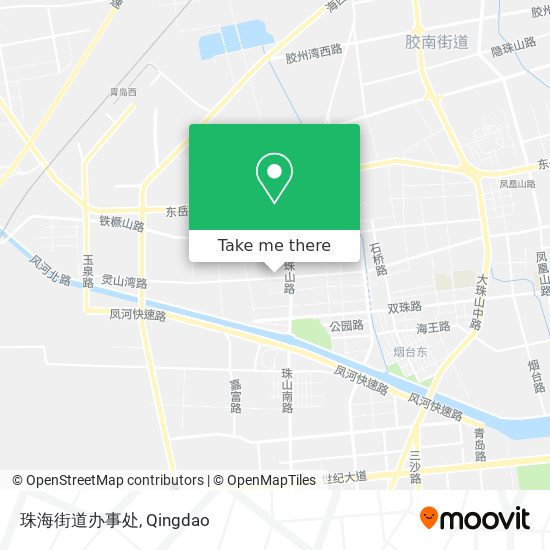 珠海街道办事处 map