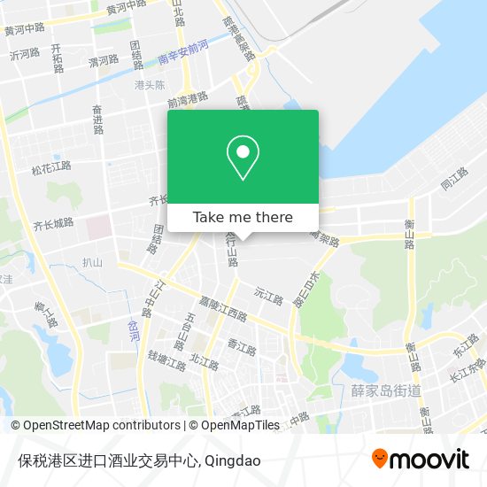 保税港区进口酒业交易中心 map