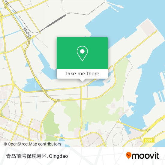 青岛前湾保税港区 map