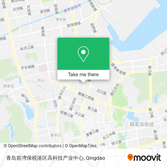 青岛前湾保税港区高科技产业中心 map