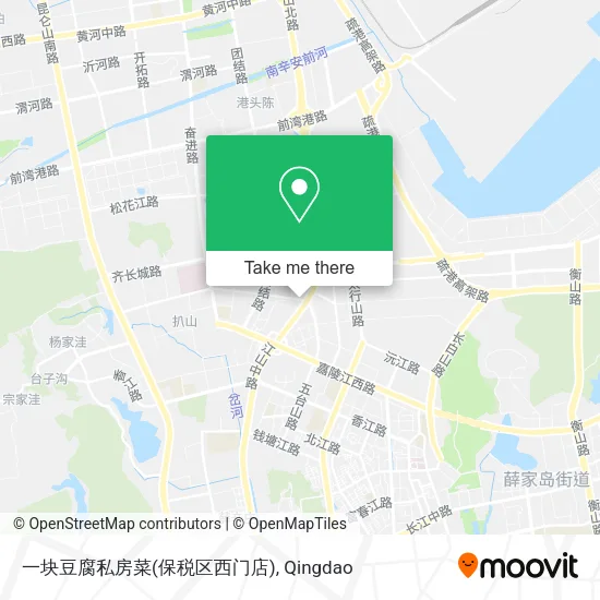 一块豆腐私房菜(保税区西门店) map