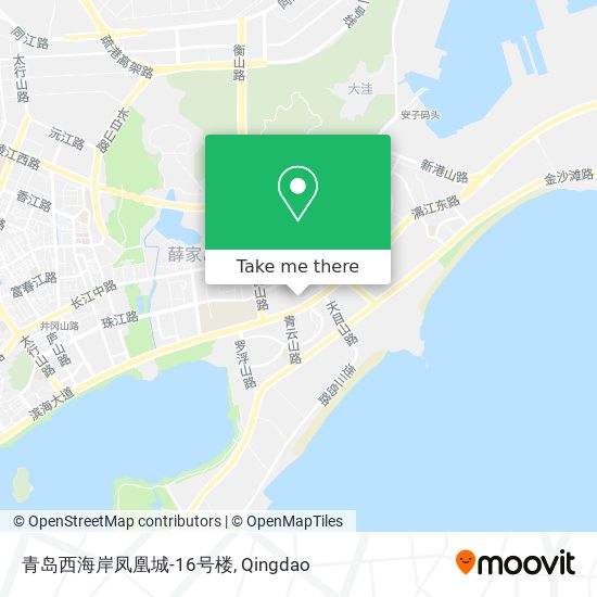 青岛西海岸凤凰城-16号楼 map