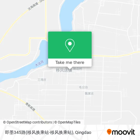 即墨345路(移风换乘站-移风换乘站) map
