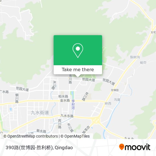 390路(世博园-胜利桥) map