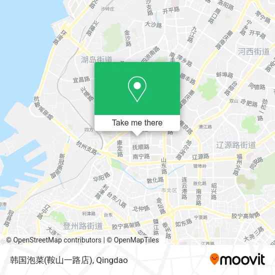 韩国泡菜(鞍山一路店) map