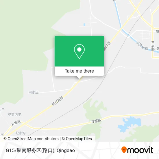 G15/胶南服务区(路口) map