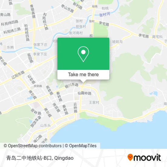 青岛二中地铁站-B口 map