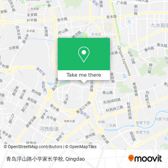 青岛浮山路小学家长学校 map