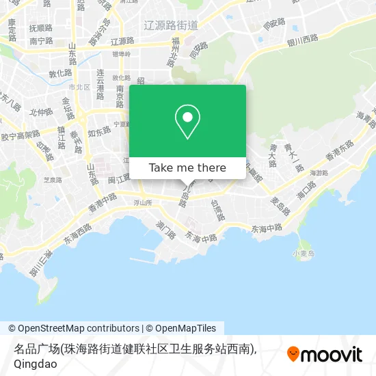 名品广场(珠海路街道健联社区卫生服务站西南) map