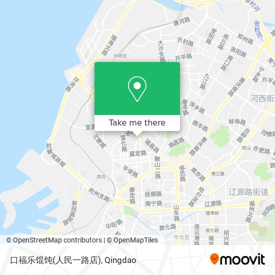 口福乐馄饨(人民一路店) map