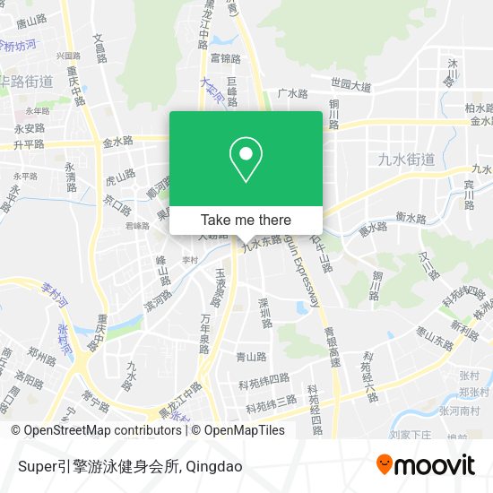 Super引擎游泳健身会所 map