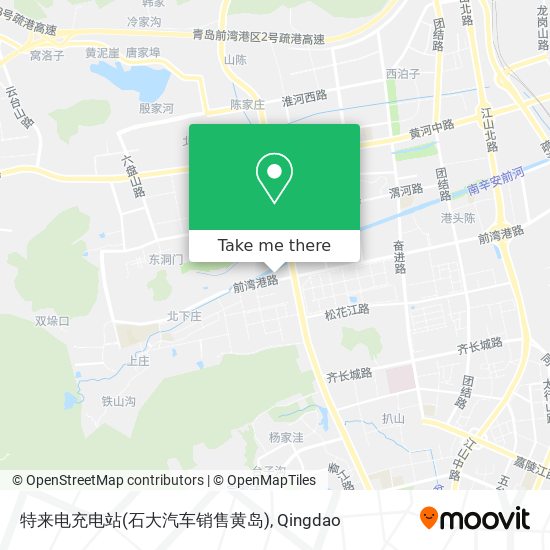 特来电充电站(石大汽车销售黄岛) map