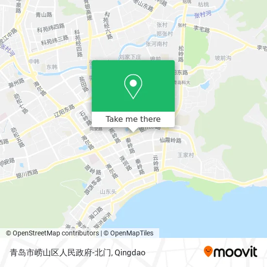 青岛市崂山区人民政府-北门 map