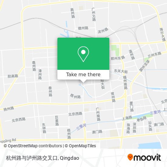 杭州路与泸州路交叉口 map