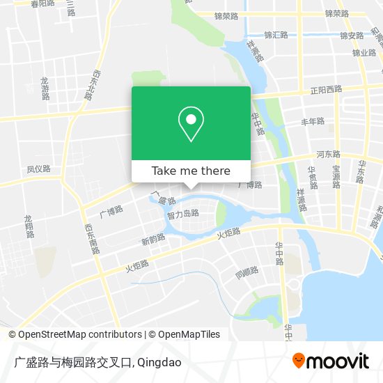 广盛路与梅园路交叉口 map