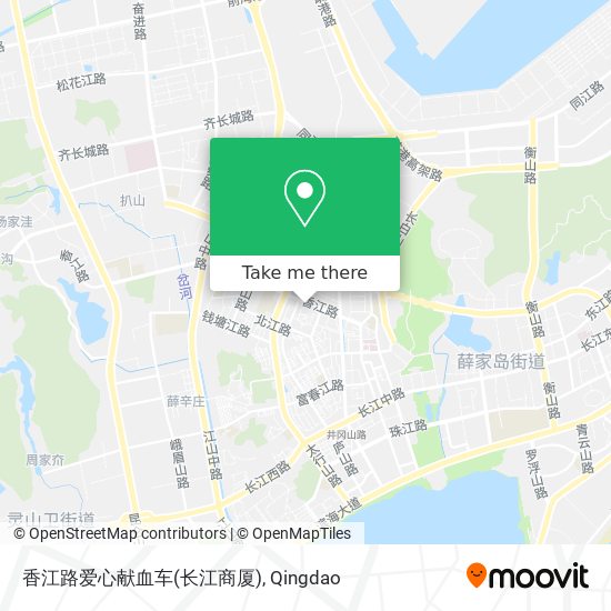 香江路爱心献血车(长江商厦) map