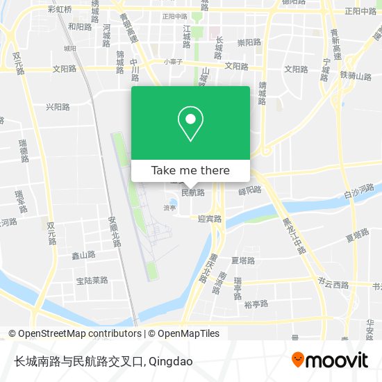 长城南路与民航路交叉口 map