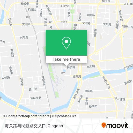 海关路与民航路交叉口 map
