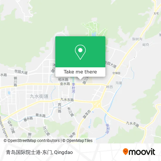 青岛国际院士港-东门 map