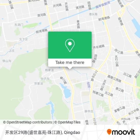 开发区29路(盛世嘉苑-珠江路) map