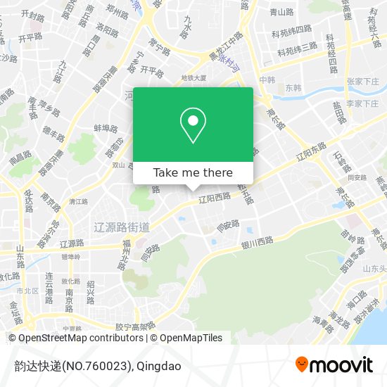 韵达快递(NO.760023) map