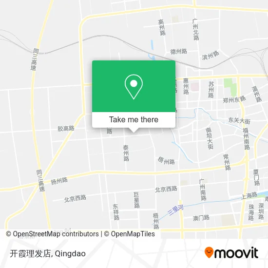 开霞理发店 map