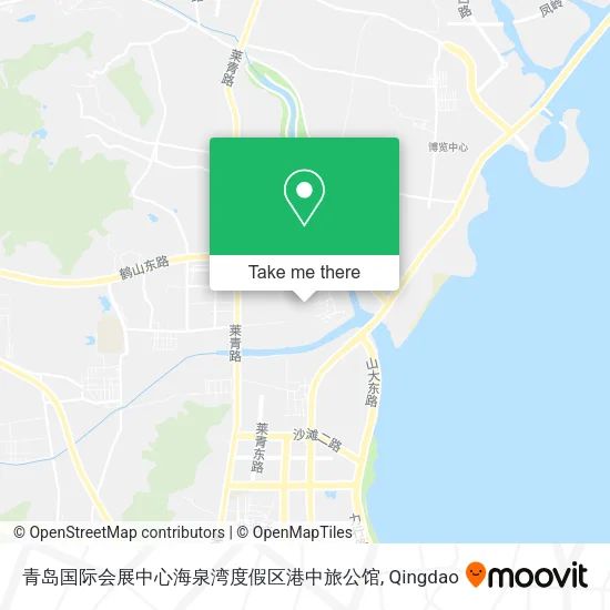 青岛国际会展中心海泉湾度假区港中旅公馆 map