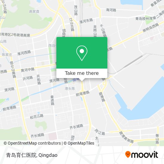 青岛育仁医院 map