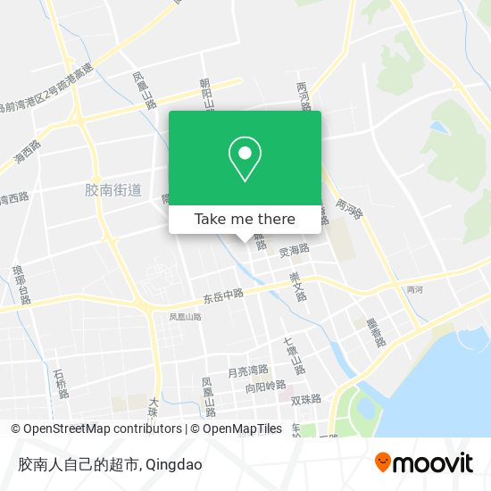 胶南人自己的超市 map