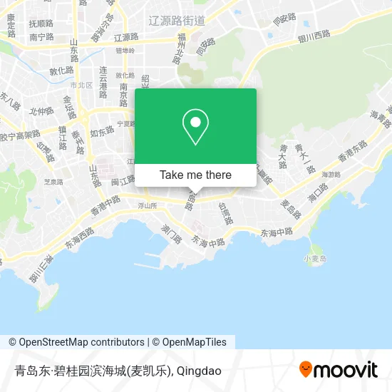 青岛东·碧桂园滨海城(麦凯乐) map