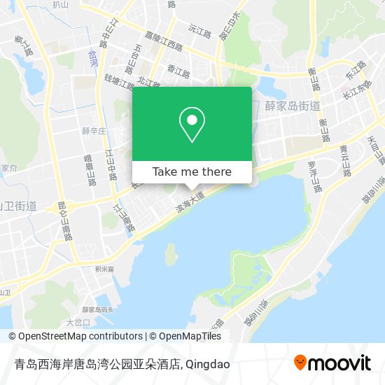 青岛西海岸唐岛湾公园亚朵酒店 map