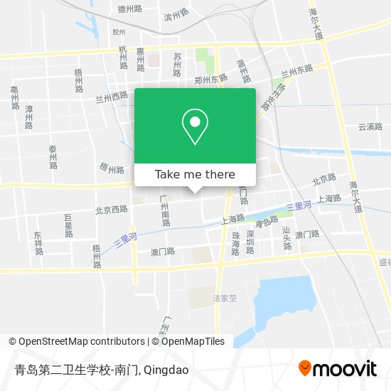 青岛第二卫生学校-南门 map