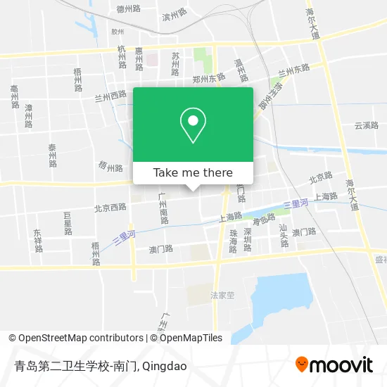 青岛第二卫生学校-南门 map