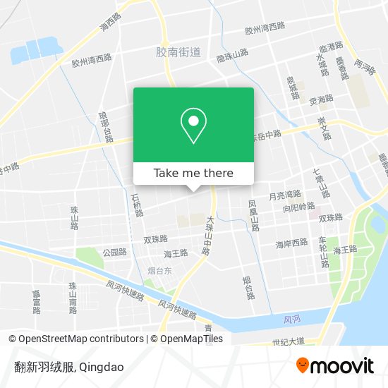 翻新羽绒服 map